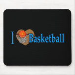 I Love Basketball mousepads