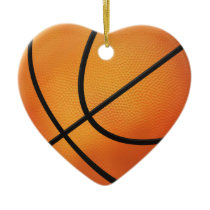 I love basketball - ornament