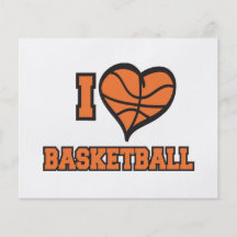 i love basketball personalised flyer