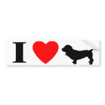 I Love Basset Hounds Bumper Sticker bumper stickers
