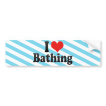 I Love Bathing Bumper Stickers