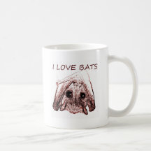 I LOVE BATS COFFEE MUG