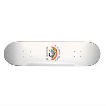 I love bats deal with it custom skate board