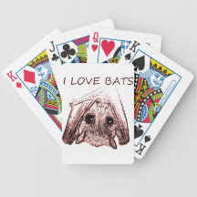 I LOVE BATS DECK OF CARDS