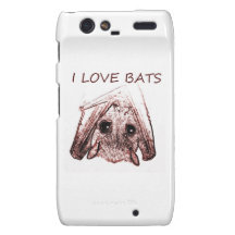 I LOVE BATS DROID RAZR CASE