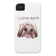 I LOVE BATS iPhone 4 COVERS
