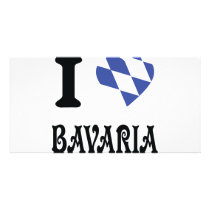 I love bavaria icon photo card