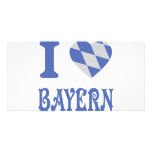 I love bayern icon personalized photo card