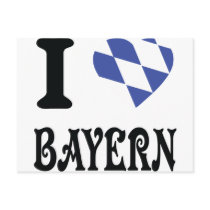 I love bayern post cards