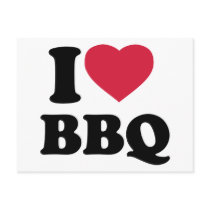 I love BBQ - Barbecue Post Cards