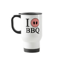 I Love BBQ Coffee Mugs