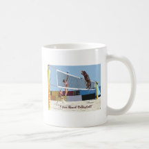 I love beach volleyball coffee mugs