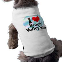 I love Beach Volleyball Doggie T-shirt