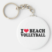 I love Beach Volleyball Keychains