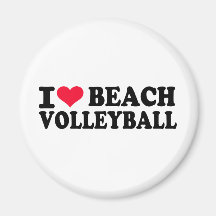 I love Beach Volleyball Magnets