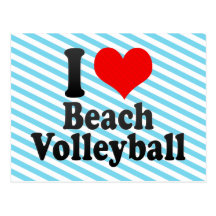 I love Beach Volleyball Postcards