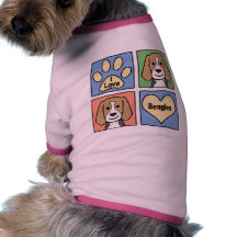 I Love Beagles Doggie Tshirt