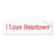 I Love Beantown Bumper Sticker