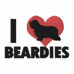 I Love Beardies Embroidered Shirt (T-Shirt) embroidered shirts