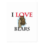 I Love Bears Post Card