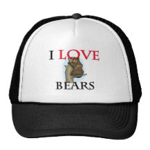 I Love Bears Trucker Hats