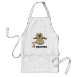 I Love Beavers Aprons