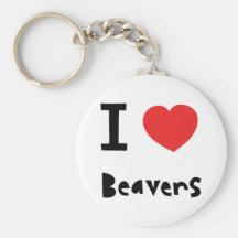 I love Beavers Keychains