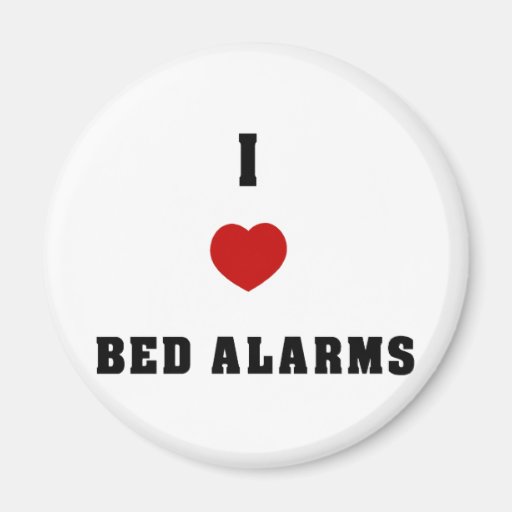 I Love Bed Alarms Zazzle