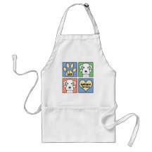 I Love Bedlington Terriers Apron
