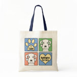 I Love Bedlington Terriers Canvas Bags