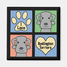 I Love Bedlington Terriers Magnet