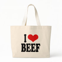 I Love Beef Tote Bag