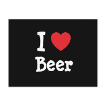 I love Beer heart custom personalised