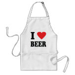 I love beer icon aprons
