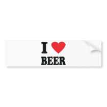 I love beer icon bumper stickers