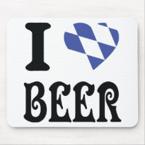 I love beer mouse pad