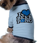 I Love Beer Pong v2 - Blue Dog Tee