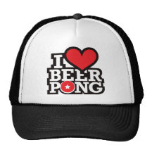 I Love Beer Pong v2 - Red Hats