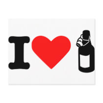 I love beer postcard