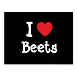 I love Beets heart T-Shirt Post Card