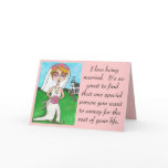 I love being married... - wedding day card