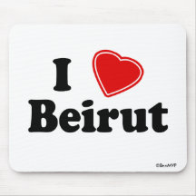 I Love Beirut Mouse Pads