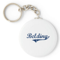 I Love Belding Michigan Key Chain