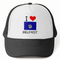 I Love Belfast Maine Trucker Hats
