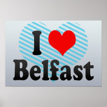 I Love Belfast, United Kingdom Print