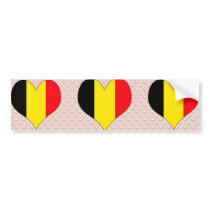 I Love Belgium Bumper Sticker