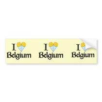I Love Belgium Bumper Stickers