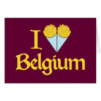 I Love Belgium Greeting Card