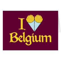 I Love Belgium Greeting Card