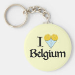 I Love Belgium Keychain